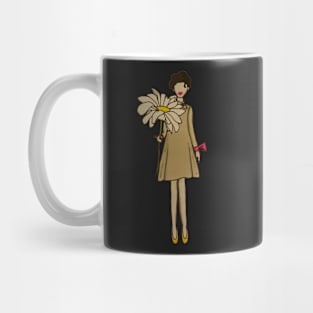 Watercolour Flower Girl Mug